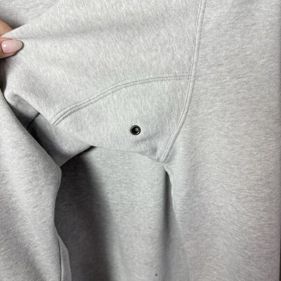 Timberland Men’s XL Sweatshirt Gray Crewneck Fleece Pullover Logo Regular Fit - Picture 4 of 13